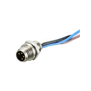 M8 Automation Temperature Sensor Connectors 30V 8pins Male Plug