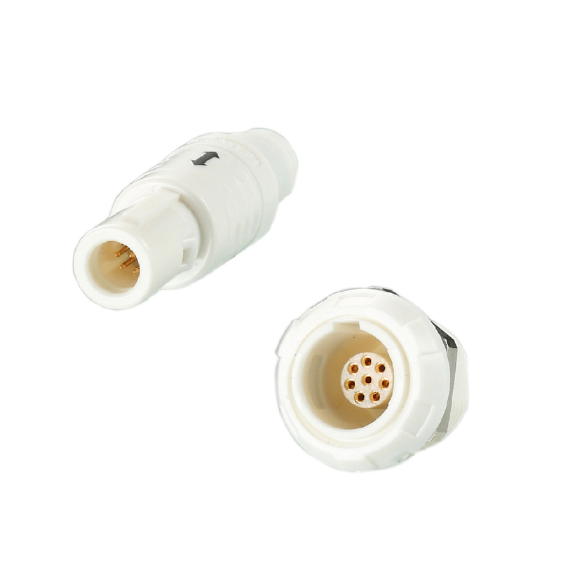 Multi-color Avoide Mismating Push Pull Quick Lock Electrical Plastic Cable Connector