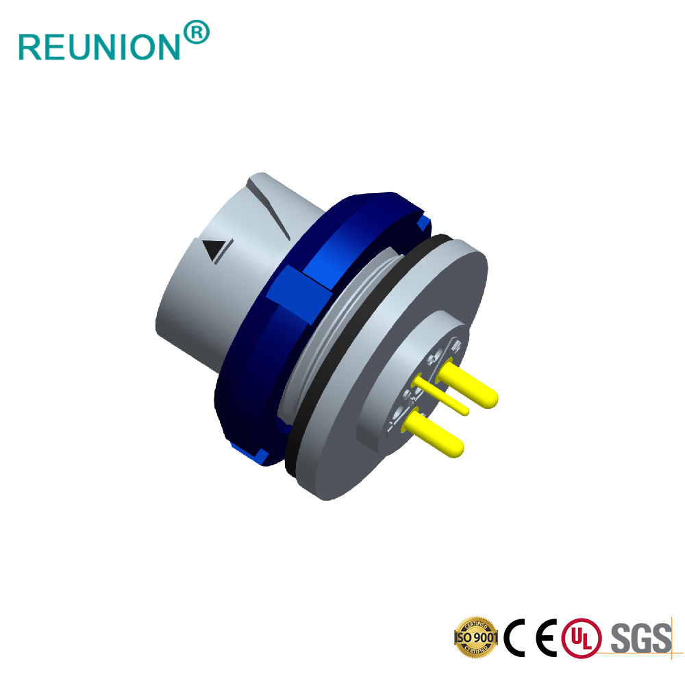 Led Lighting 1X 2+4 series waterproof connector in Shenzhen REUNION Connectors