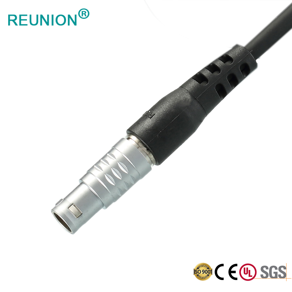 Cable mount male connector quick push-pull power supply straight plug REUNION Connectors