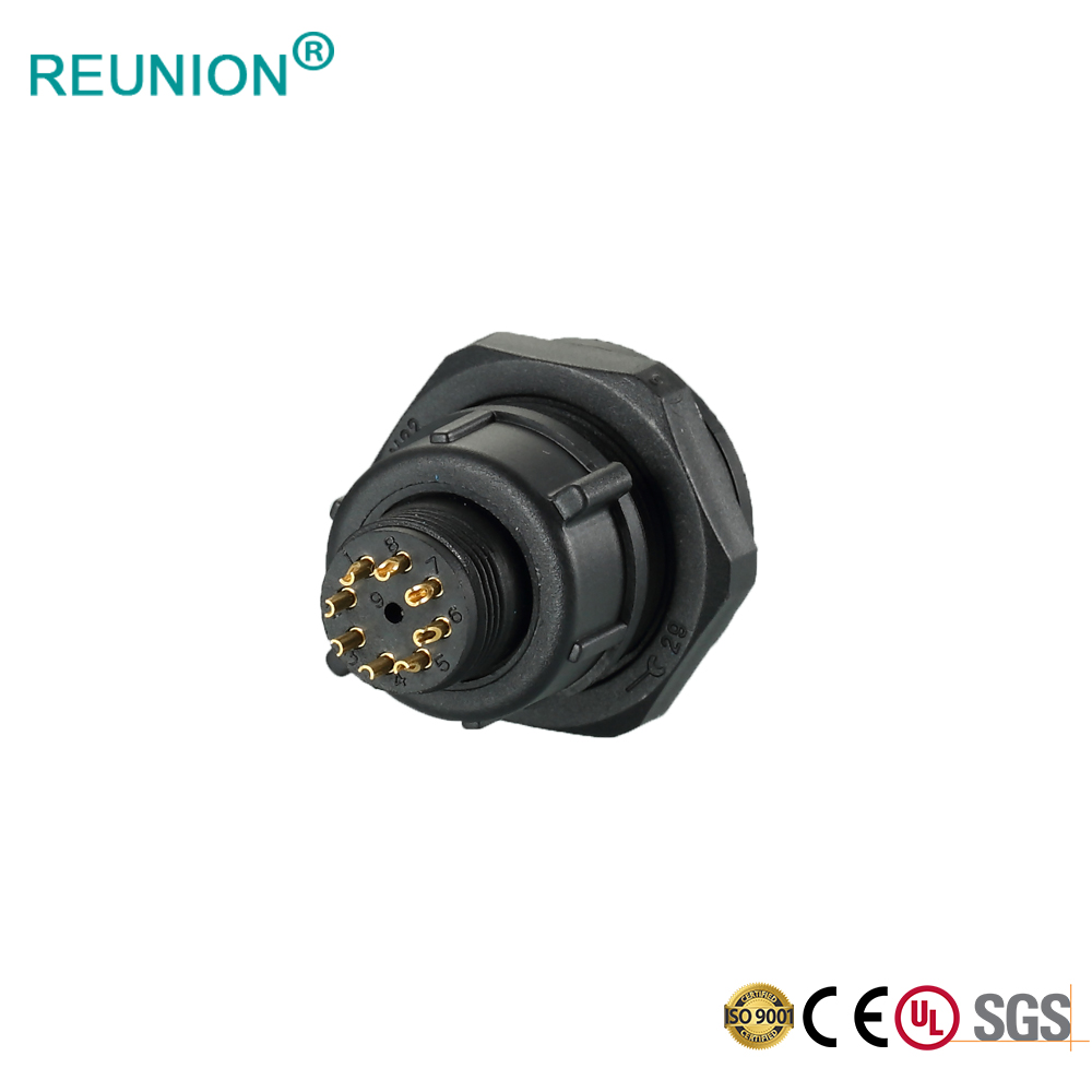 Shenzhen Factory supplier cheapset 1M series plastic connector with terminal IP67 waterproof outdoor led light