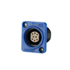 Panel Mount Waterproof Solder Wire Push Pull Cable Connectors Flange Socket