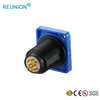 Panel Mount Waterproof Solder Wire Push Pull Cable Connectors Flange Socket