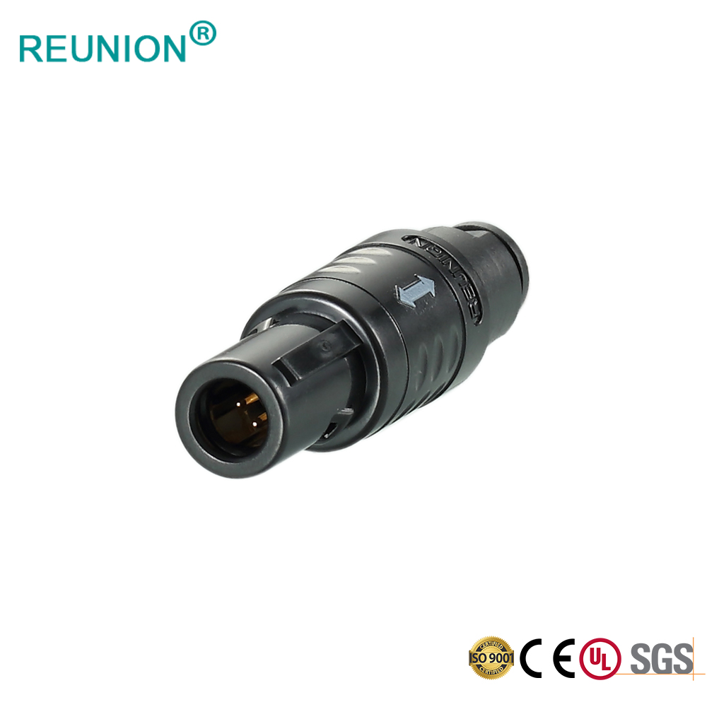 Push-pull connector plastic male and female medical plug in Shenzhen Reunion company