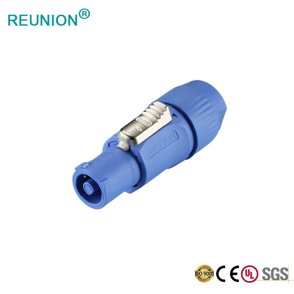 IP50 3pins High Quality power connector with UL94 V-0 aviation material PA6/PA66 power plug socket